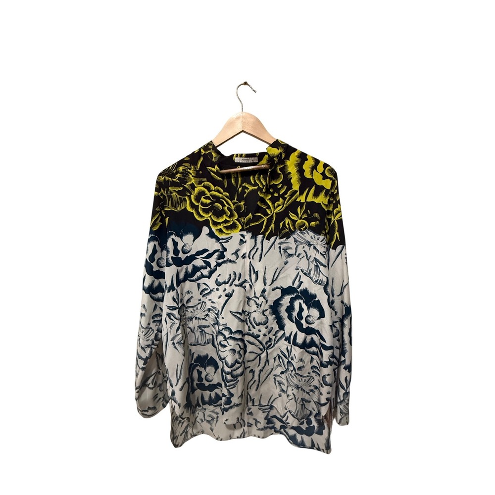 ETRO Silk Floral Print Blouse Size 10 - Picture 4 of 5